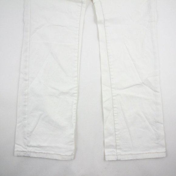 Converse One Star Womens Bootcut Jeans White Denim Mid Rise Cotton Size 12 - Picture 2 of 9